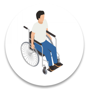 איש בכסא גלגלים